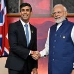 Prime Minister Narendra Modi expressed his gratitude to former UK Prime Minister Rishi Sunak for his leadership